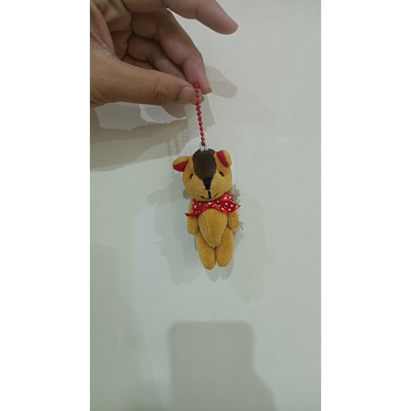 Gantungan Kunci / Ganci / Gantungan Tas Teddy Rakun Putar (Rare) Langka
