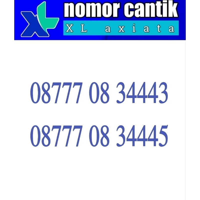 NOMOR CANTIK XL / NOMER CANTIK / NOMER CANTIK XL  / KARTU PERDANA CANTIK XL / XL CANTIK / NO CANTIK