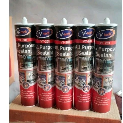 Sealant Asam / VT-201 All Purpose Sealant/ Sealant Aquarium/ Sealant UPVC/ Sealant PVC/ Sealant Kaca