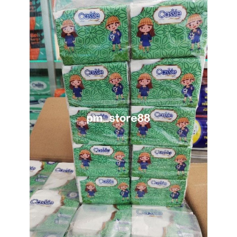 [PAKET ISI 10PACK] TISSUE CASSIE POP UP 250PLY/ TISU CASSIE POP UP WHITE