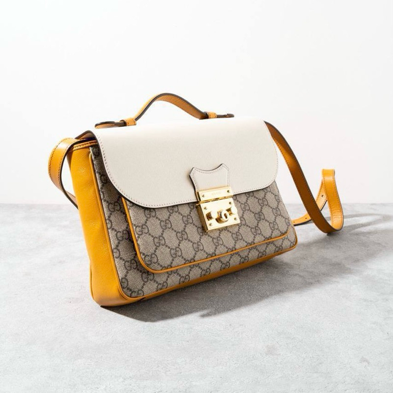Original Gucci Padlock GG Supreme Mini Shoulder Crossbody Bag