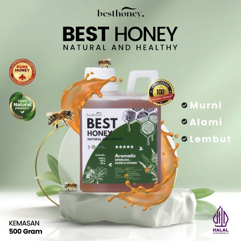 

Madu Asli Multiflora Super 1kg Raw Honey Madu Murni Aromatic Original Natural - 100% Madu Asli