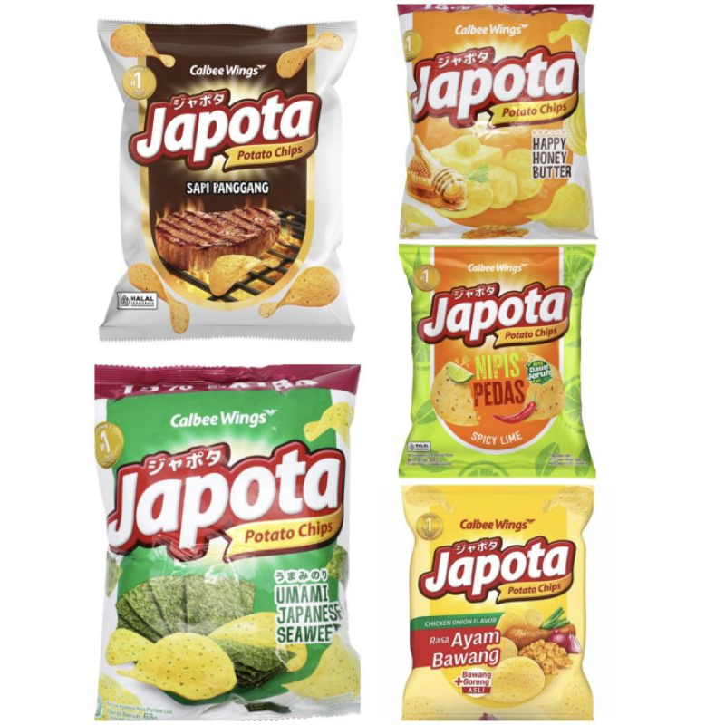 

Japota Keripik Kentang (Seaweed, Ayam Bawang, BBQ, Honey Butter dan Nipis Pedas) 2 PCS