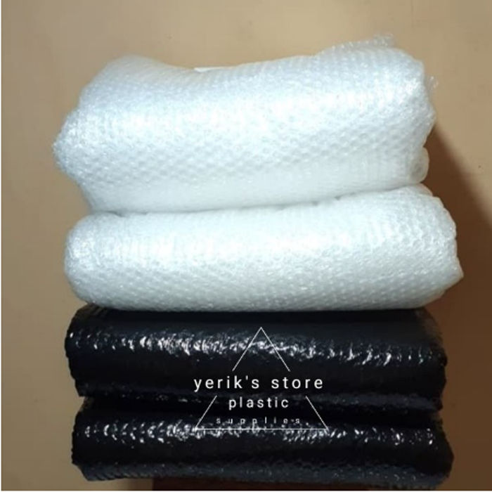 

(READY STOK) Bubble Wrap / Plastik Gelembung Meteran Lebar 125cm 125 cm Warna Bening / Hitam