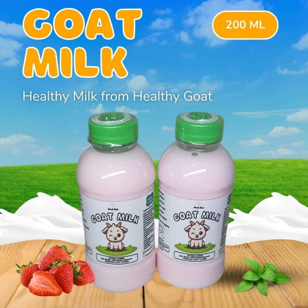 

Goat Milk - Susu Kambing - Strawberry ( 200 ML )