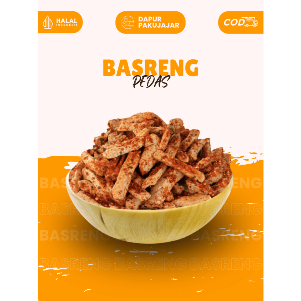 

BASRENG PEDAS DAUN JERUK - 50gram, 100gram, 250gram, 500gram, 1kg Viral