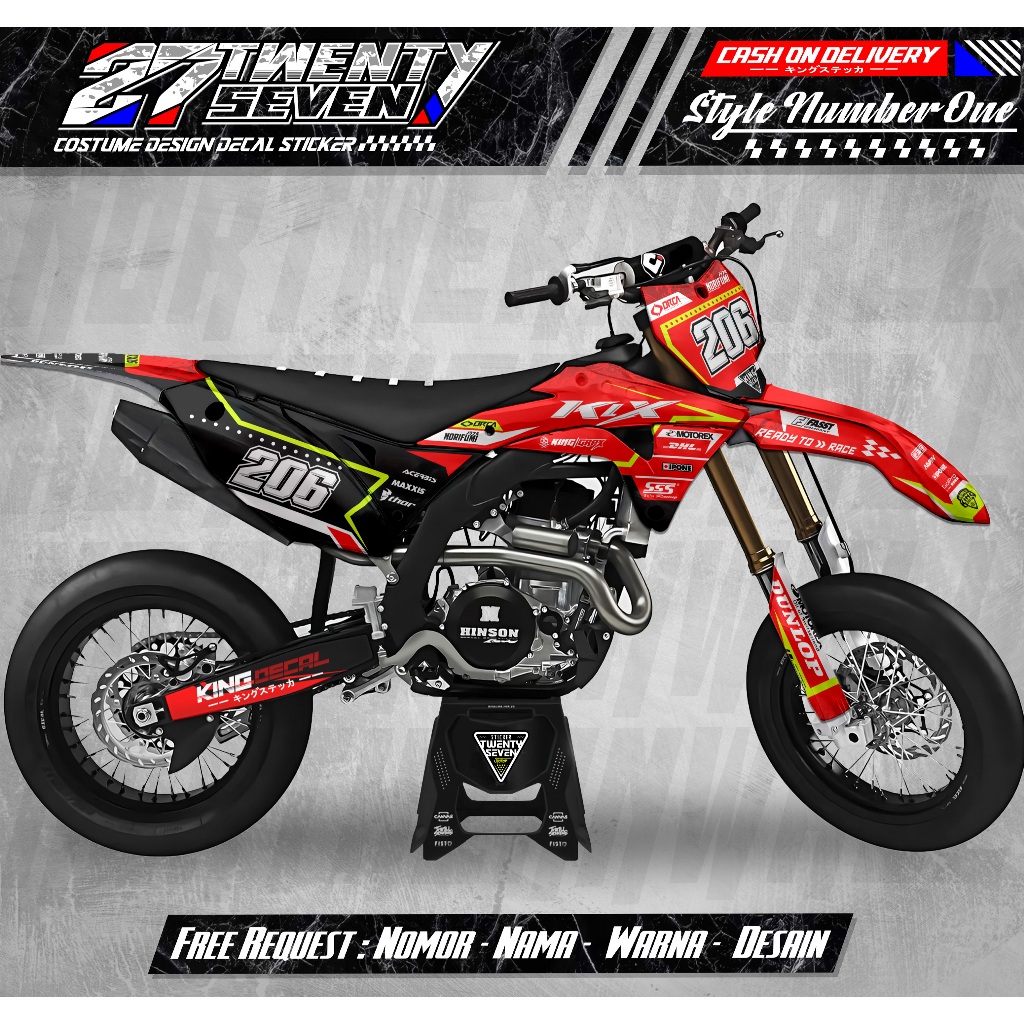 DECAL KLX GORDON FULL BODY / STIKER KLX GORDON / STIKER GORDON / DECAL GORDON 3