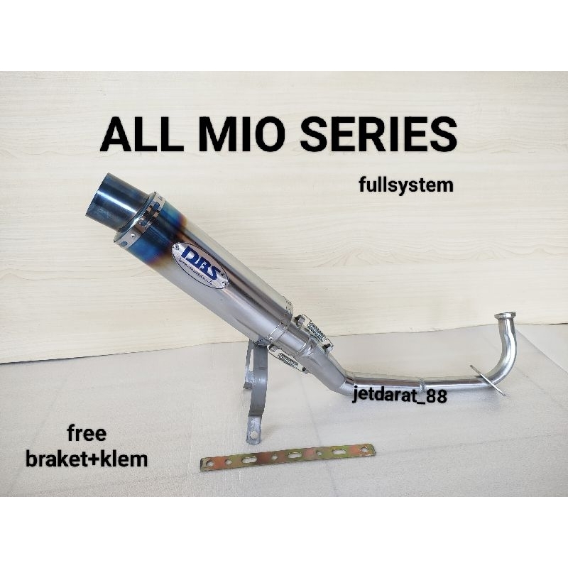 knalpot racing DBS BLUEMON untuk motor MATIC MIO/ALL TYPE MIO. mio sporty/mio smile/mio soul karbu/m