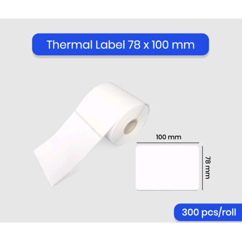 

KERTAS LABEL STIKER THERMAL BARCODE 78 X 100/ 80 X 100 ISI 300 LABEL RESI LABEL OLSHOP