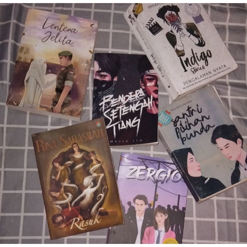 Novel Santri Pilihan Bunda, Rasuk, Indigo & Zergio(baca deskripsi)