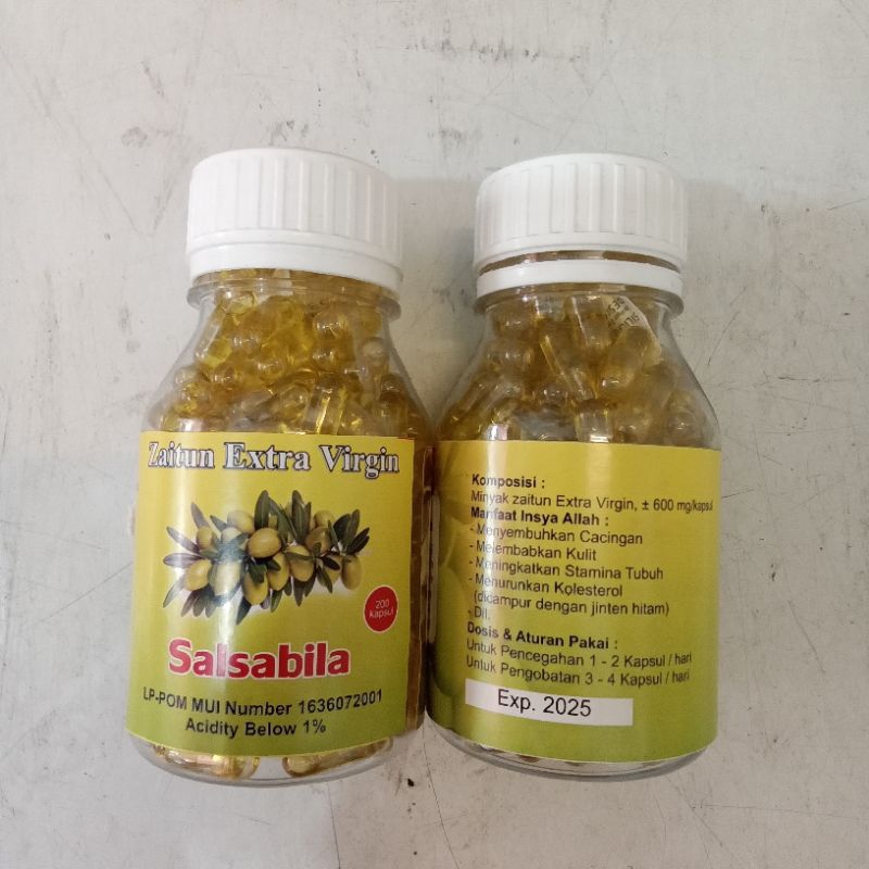 

Zaitun kapsul extra virgin SALSABILA olive oil