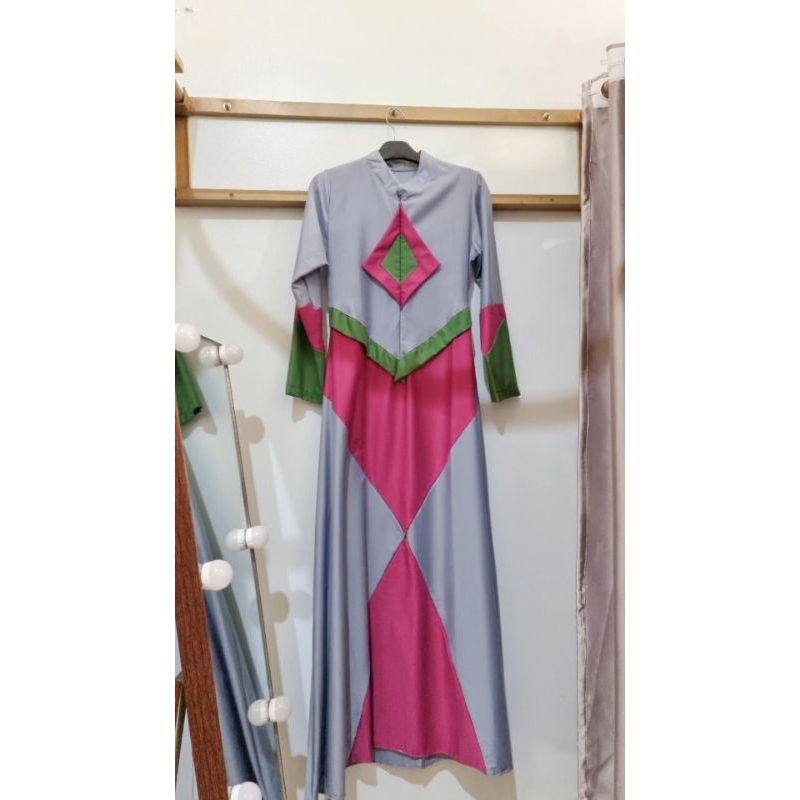 gamis pink abu by jf