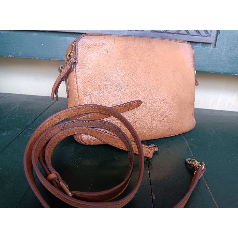 FossilCameraBagBrown