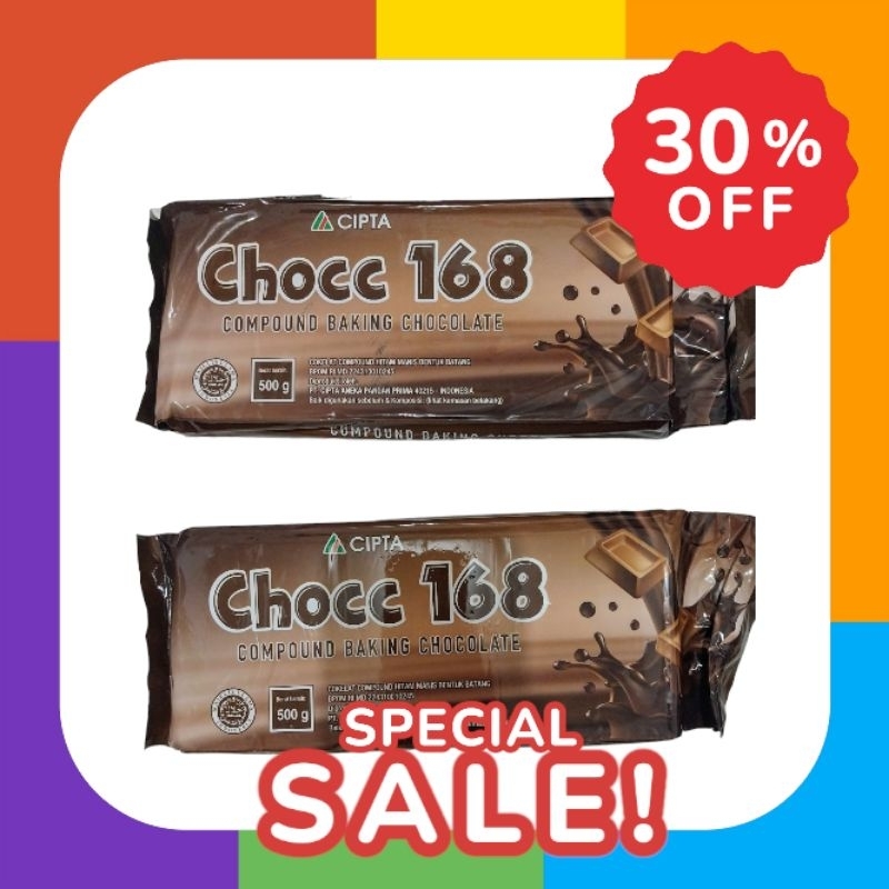 

Chocc 168 Cokelat batangan 500gr on sale