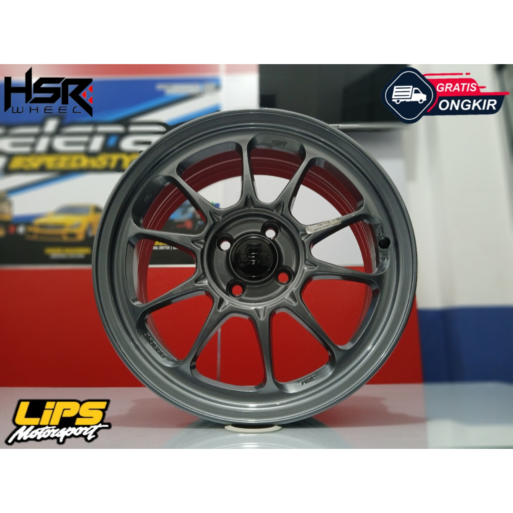 Velg Mobil R16 Hsr Venom Ring 16 Lebar 7 Buat 4 X 100 ET 42 Glossy Grey - Velg Mobil Pontianak