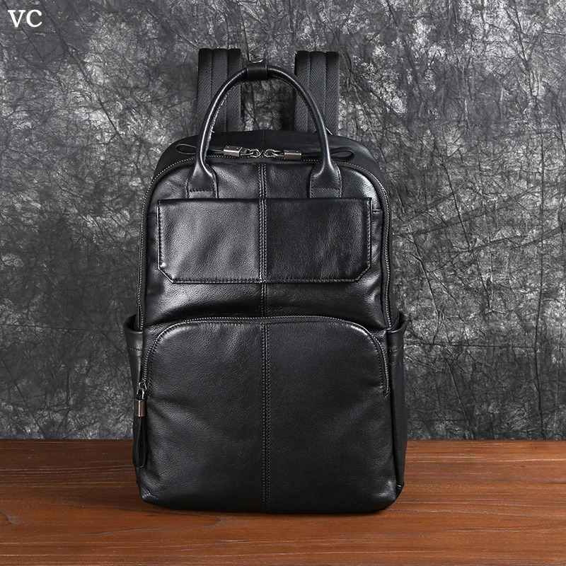 Ransel Travel Kulit Sapi Asli Garut - Tas Bahu Pria