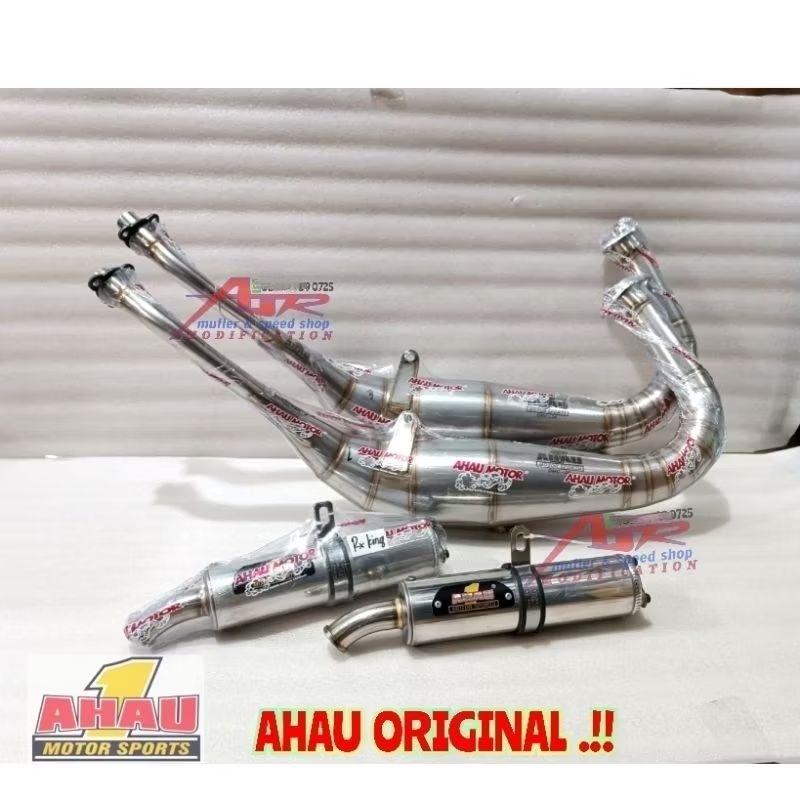 Knalpot AHAU ONE ORIGINAL Stainles DMC Yamaha RX k RX king S 2 tak Kolong standar Porting harian Bal