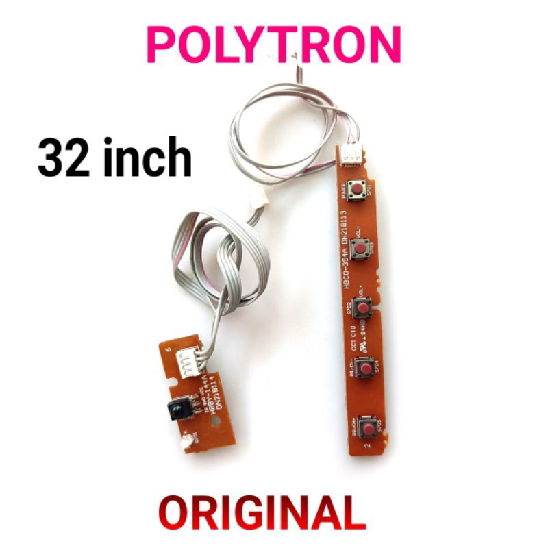 SENSOR TOMBOL TV LED POLYTRON 32 INCH PLD 32T1850 DN21B114 DN21B113