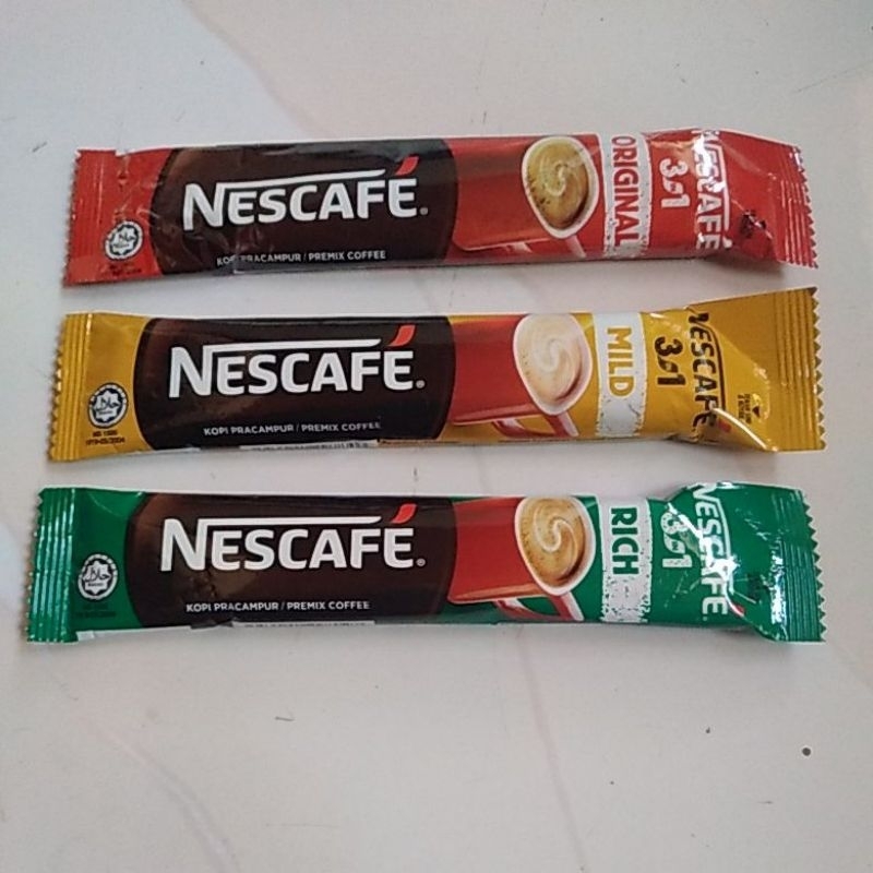 Nescafe 3 in 1 original/mild