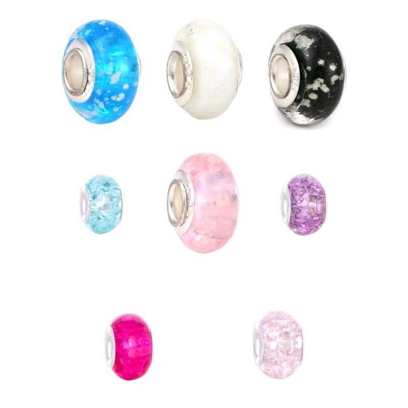 Murano glow in the dark charm gelang pandora