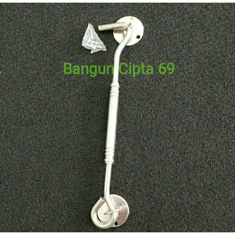 cantolan penahan jendela | hak angin jendela tebal stainless teel  8"/10"