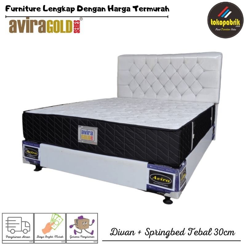 Kasur Springbed Avira / Matras Spring Bed Tebal 30cm Ukuran 160x200 No 2 Murah Bandung Cirebon