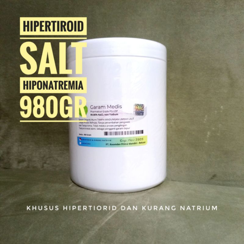 

Garam Masak Konsumsi Organik non yodium khusus Hipertiroid