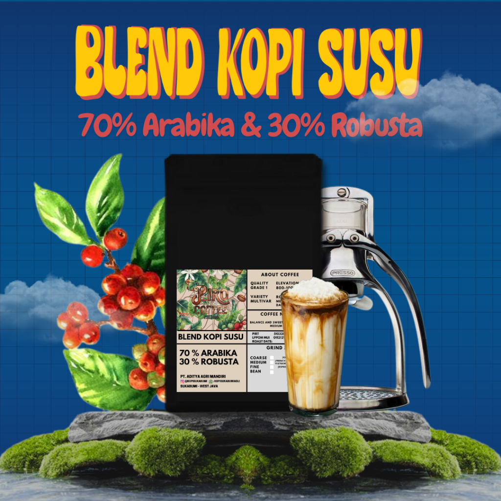 

Biji Kopi Blend 70% Arabika & 30% Robusta (200 Gr) - House Blend Kopi Susu
