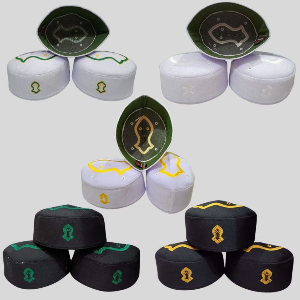 Promo 10pcs  - Peci Kopiah Malaysia Super Logo Terompah RH - Peci Malaysia