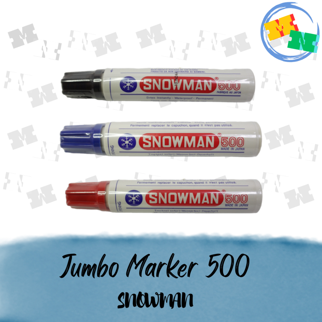 

Spidol Papan Tulis Jumbo Permanent Marker SNOWMAN J-500