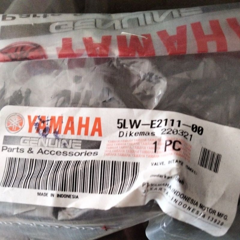 Paket Klep In dan Klep Ex Yamaha Mio Nuvo 5LW -E2111-00 dan 5LW-E2121-00