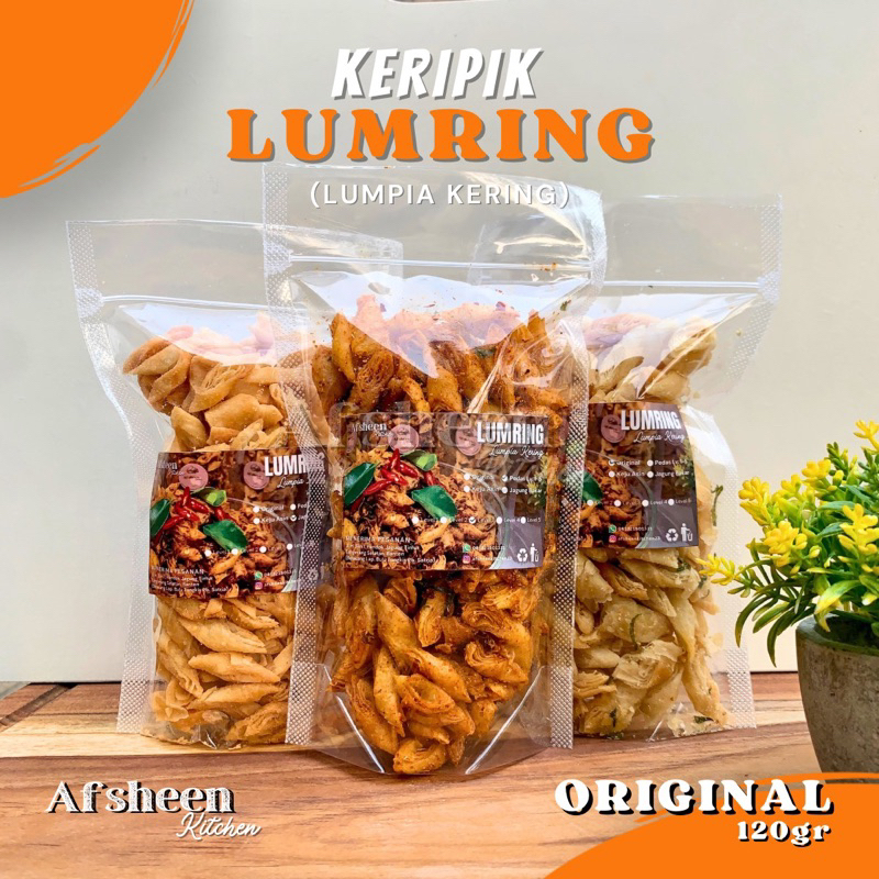 

CEMILAN VIRAL KERIPIK LUMPIA KERING ORIGINAL CEMILAN ENAK 120gr