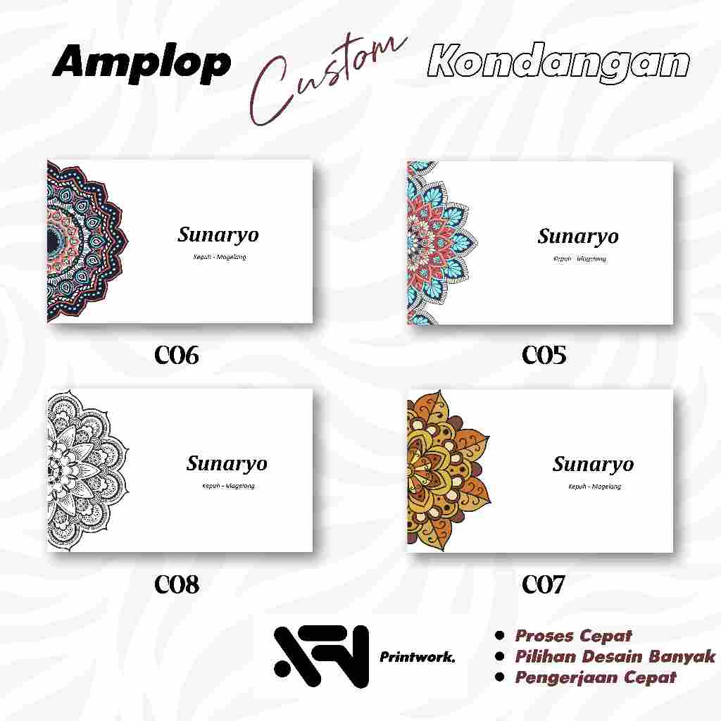 

AMPLOP CUSTOM Kondangan/ Wedding Envelope/ Buwuhan || PAPERLINE 80gsm