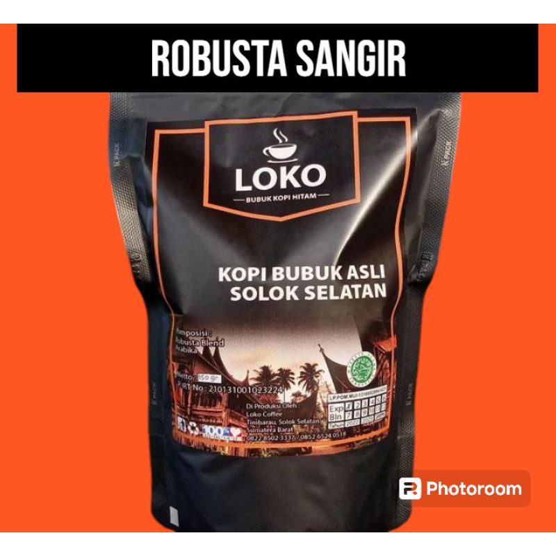 

Kopi bubuk Robusta Sangir Loko Coffee 250 gram