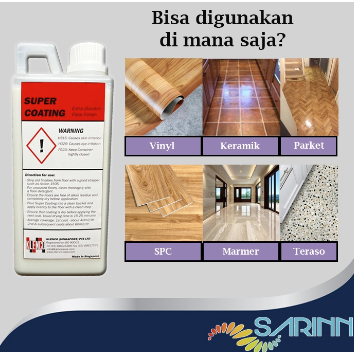 Klenco Super Coating Pengkilap Lantai Vinyl Vinil SPC keramik granit Murah