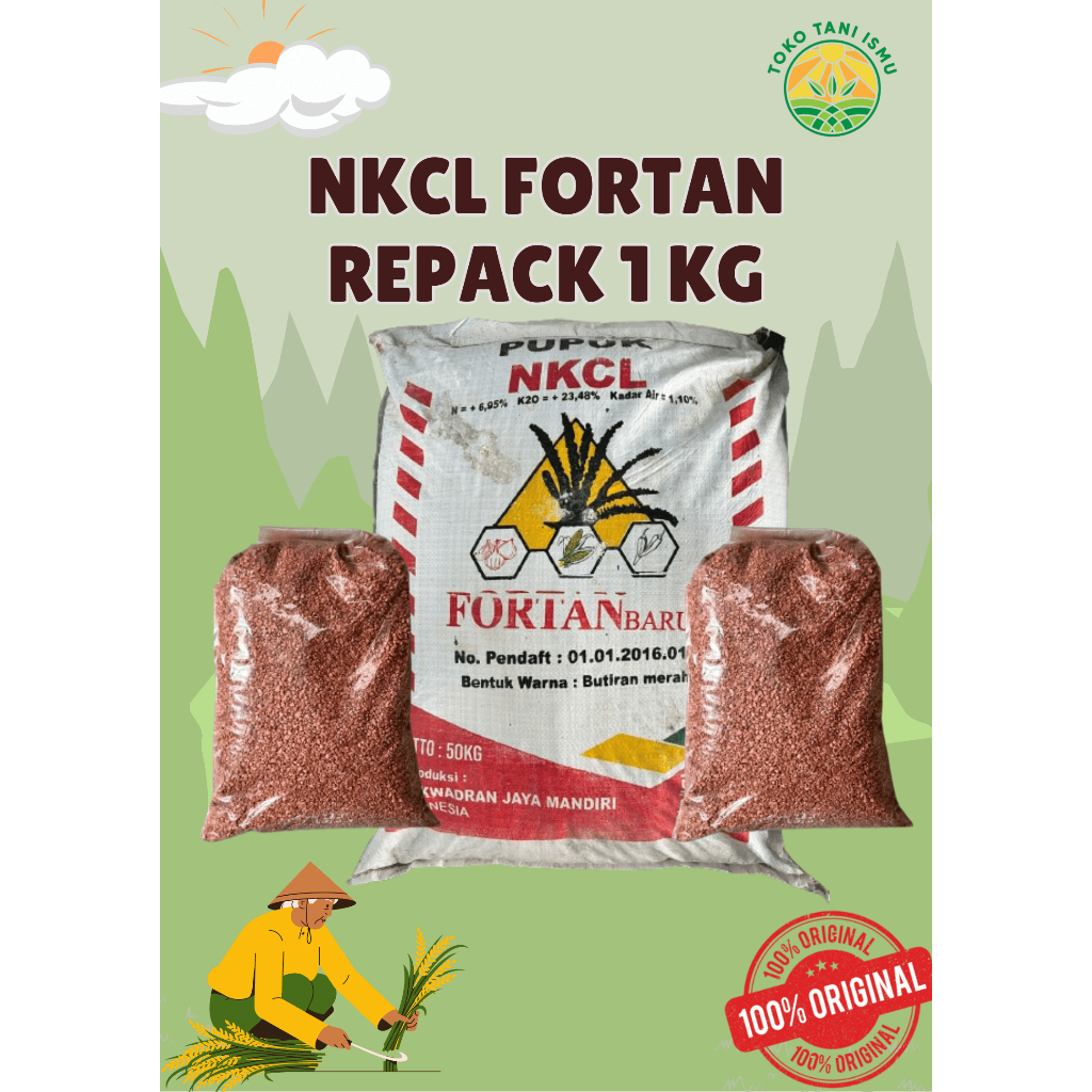 PUPUK NKCL FORTAN 1KG KEMASAN REPACK