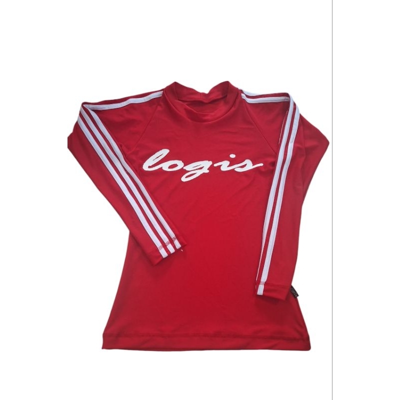 kaos senam merah putih