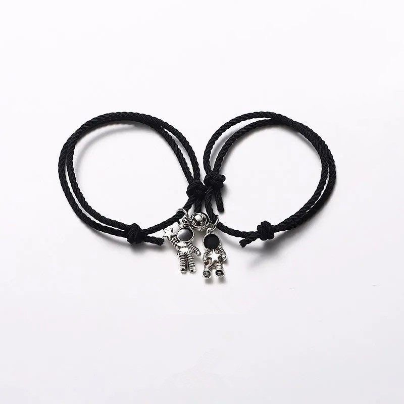 (PAP) (ISI 2) GELANG COUPLE ASTRONOUT / gelang couple magnet astronot pasangan persahabatan - astron