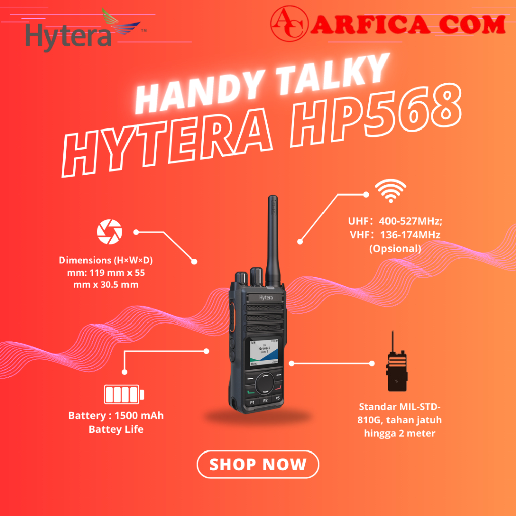 HT HYTERA DMR HP568 HP 568 UHF 400 MHZ GPS DMR ORIGINAL GARANSI RESMI