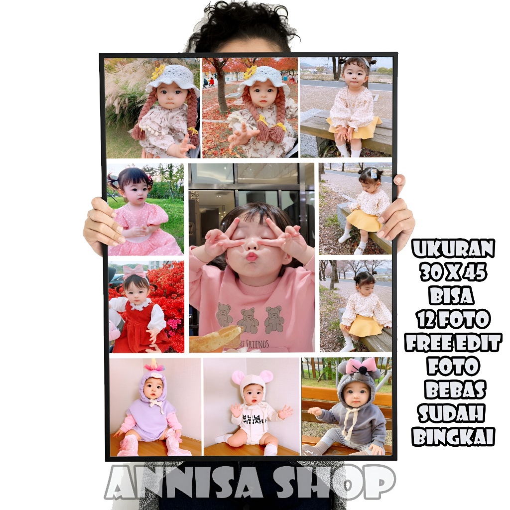 Cetak Foto Jumbo Model Kolase Bisa 11 Foto Jadi Satu Free Edit Kolase