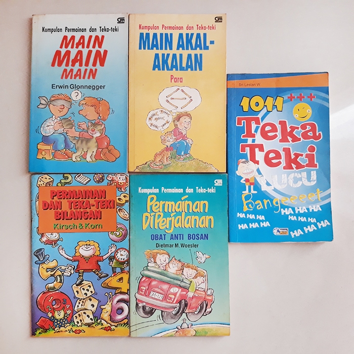 Buku Kumpulan Permainan dan Teka Teki Bilangan Main Akal Akalan 1011 Teka Teki Lucu
