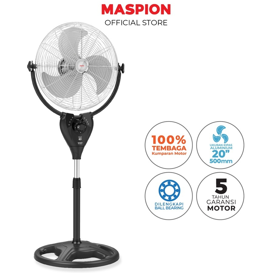 Maspion PW507 Kipas Angin Berdiri Power Fan 20 inch