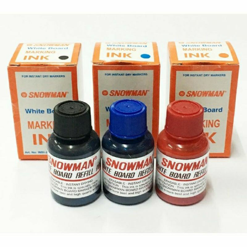 

Tinta Snowman Boardmaker Hitam. merah & Biru