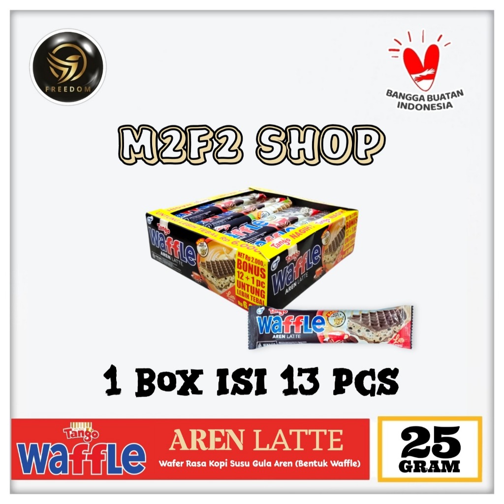 

Tango Waffle Aren Latte | Wafer Krim Kopi Susu Gula Aren Sachet - 25 gr (Kemasan 1 Box)