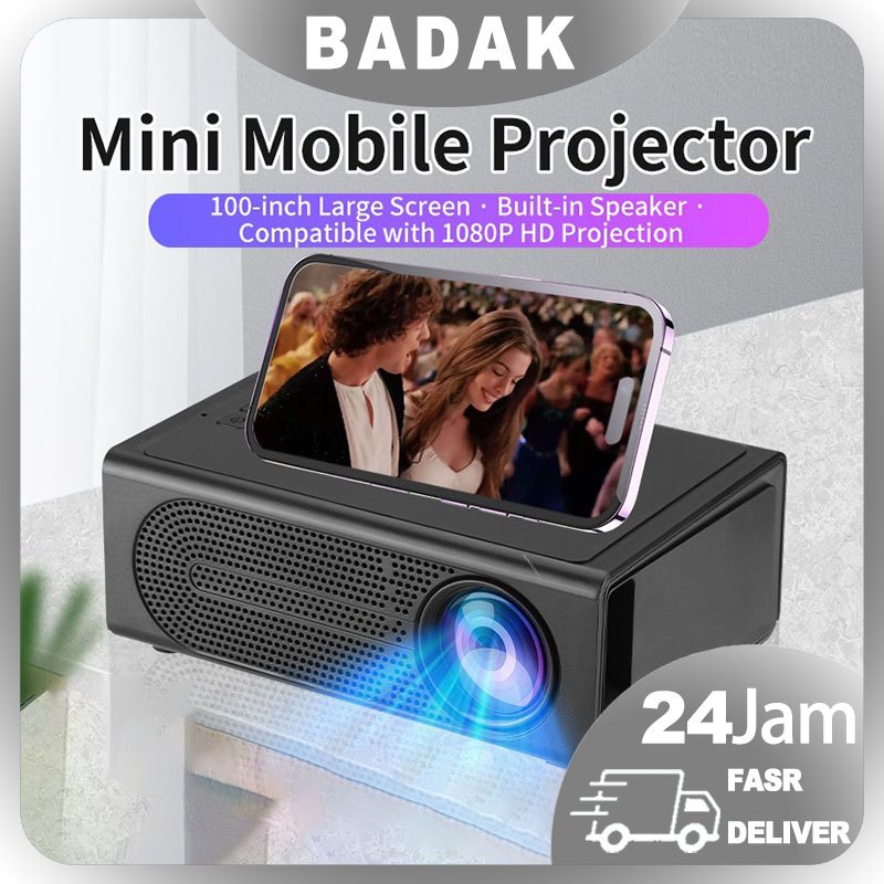 M200 Proyektor MiniDurouin（COD/（Dilengkapi dengan sertifikasi produk/ layar proyektor portable /  le