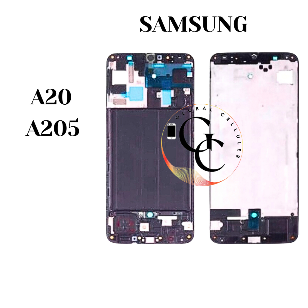 Frame Lcd Samsung A20 A205 Original (Tulang Tengah Dudukan Lcd)