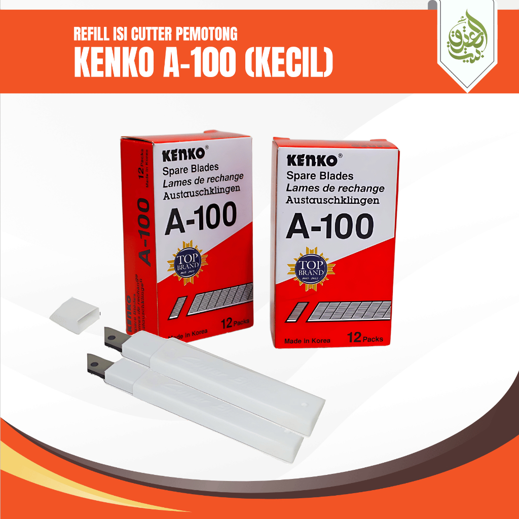 

Refill Isi Cutter Kenko A-100 (Kecil) | Isi Alat Pemotong - PACK [5 PCS]