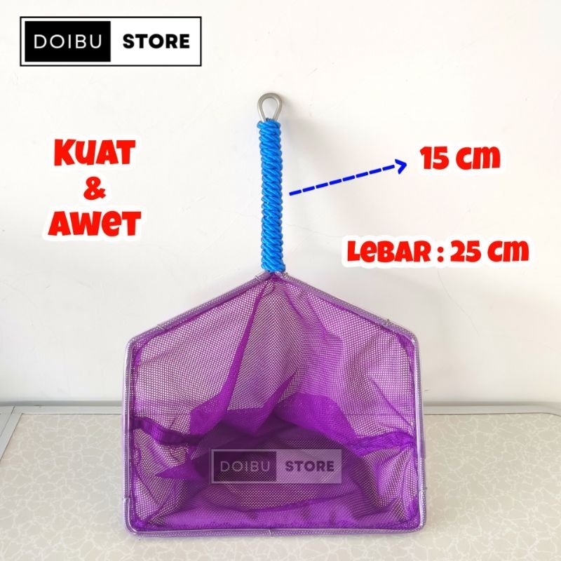 (COD) ALAT SEROK IKAN BAHAN RANGKA KAWAT TEBAL BAHAN JARING SETRIMIN LUBANG 1 MILI LEBAR 25