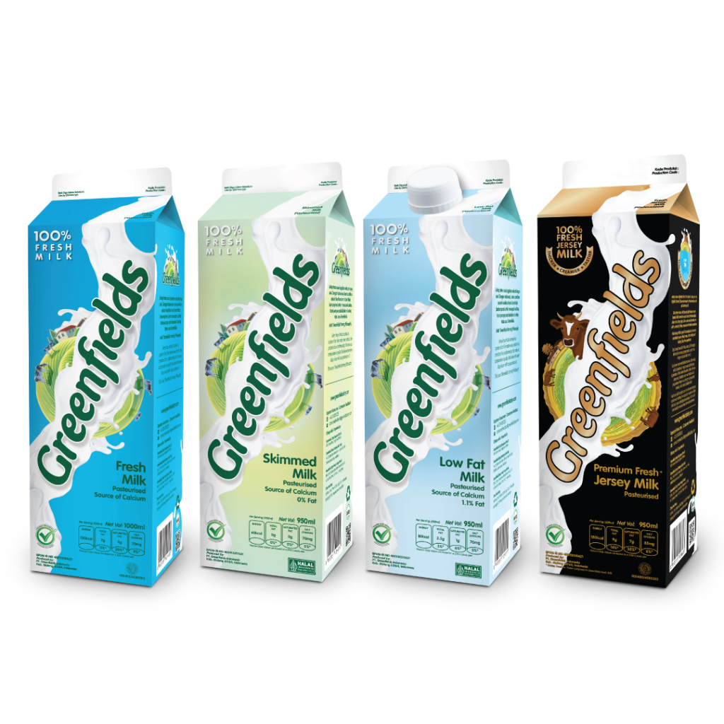 

GREENFIELDS Pasteurized Milk 1890ml - Susu Pasteurisasi GREENFIELDS