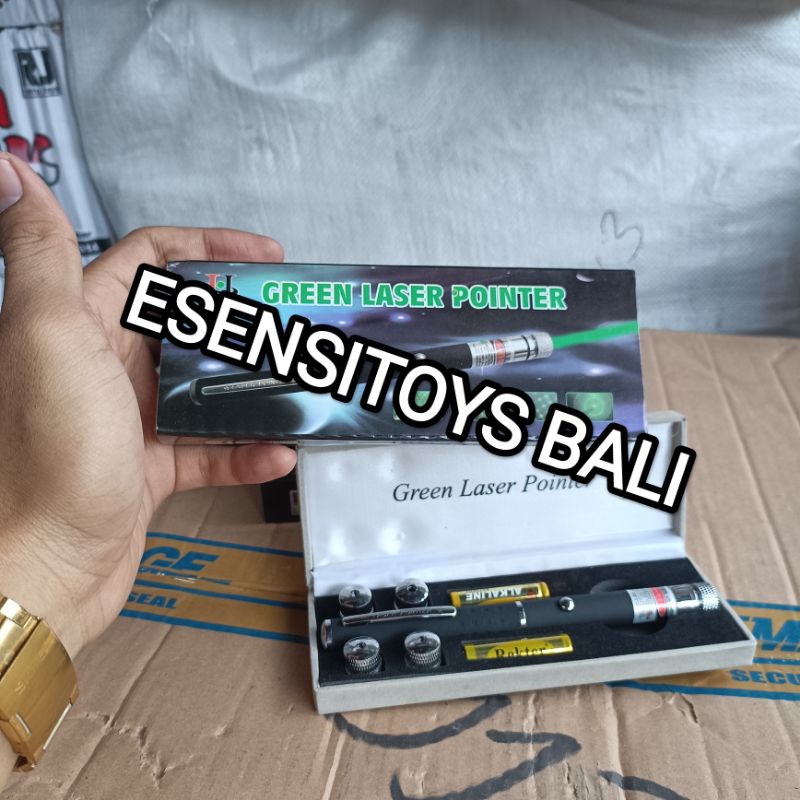 Suksestech Laser Pointer Hijau Green Laser Tembak Jarak jauh Laser Presentasi Original 304